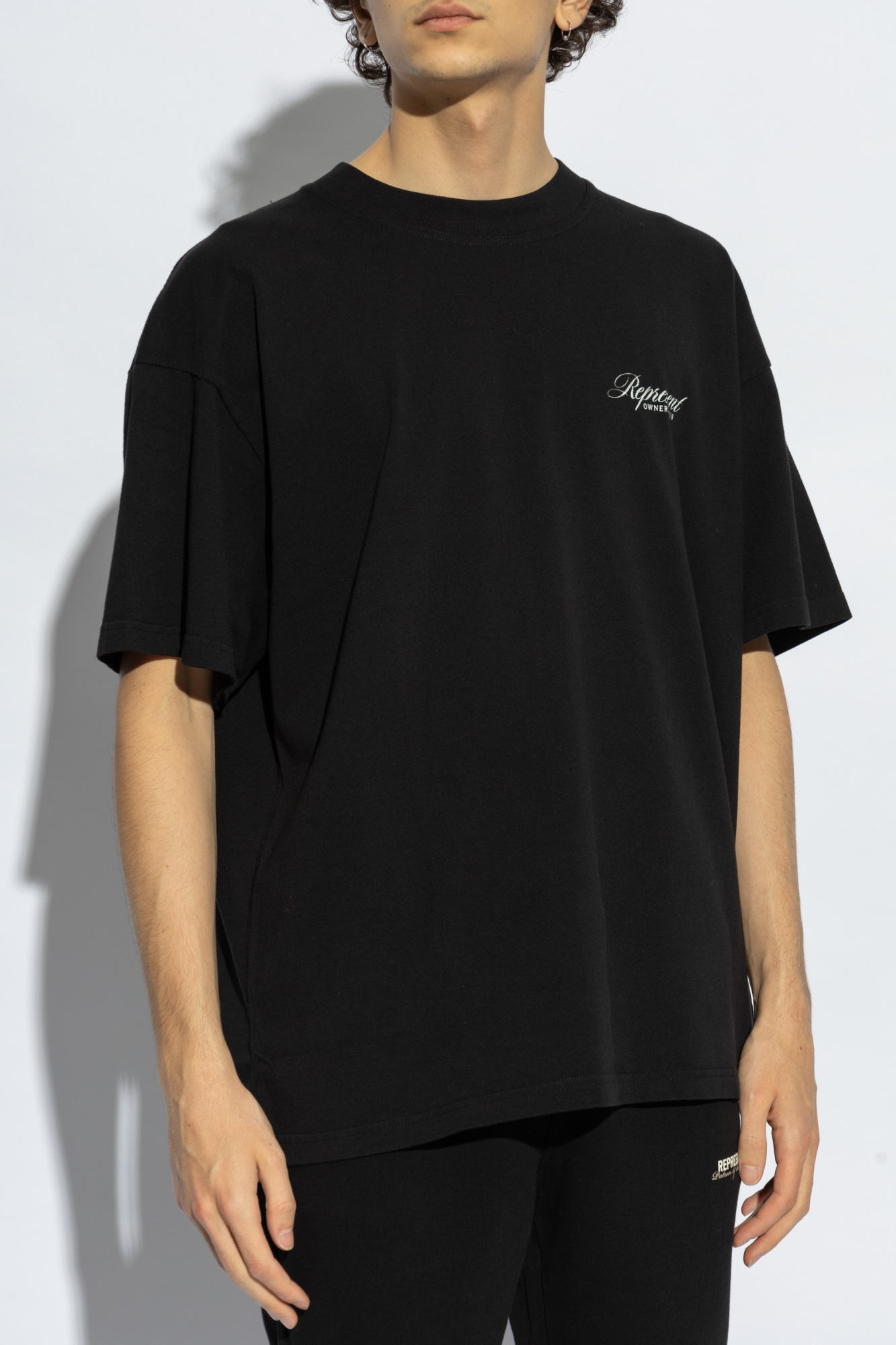 Black T-shirt Owners Club Script Represent - Vitkac Canada